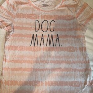 Rae Dunn Peach and White Tee